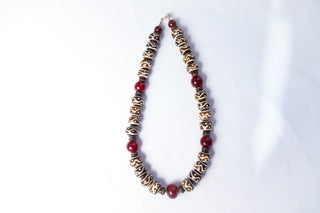 Red Amber Camelbone Necklace